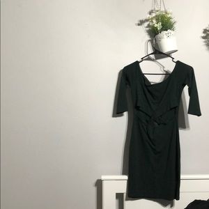 Olive green dress